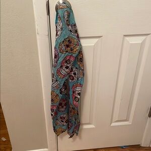 Colorful Skull Pattern Scarf